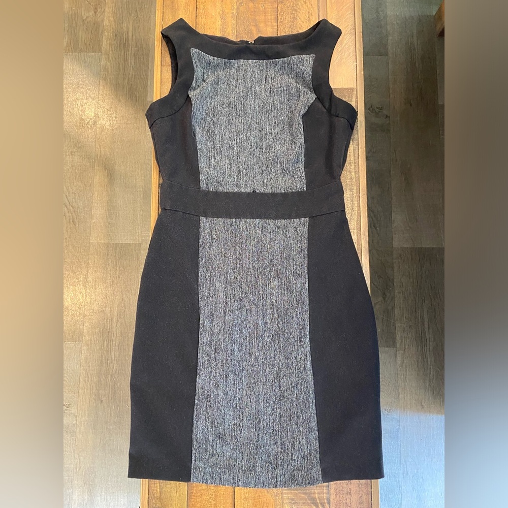BCX women’s dress, sleeveless, size 5 black/gray